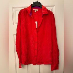 NWT Banana Republic silk blouse size S